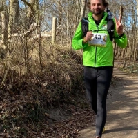 Rob Kaper running Bosbokken Trail 2023