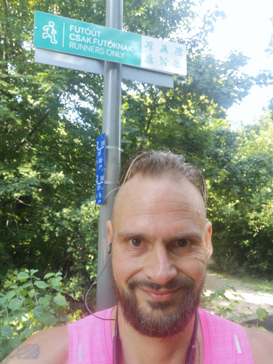 Selfie of Rob Kaper at Training (Long Run) in Budapest