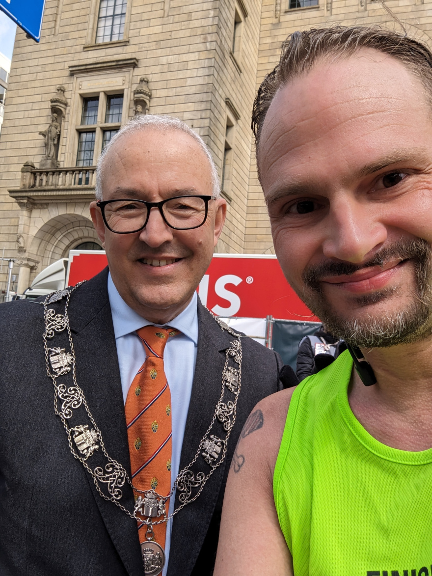 Selfie of Rob Kaper at Marathon Rotterdam 2024