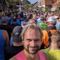 Selfie of Rob Kaper at Kustmarathon Zeeland 2023