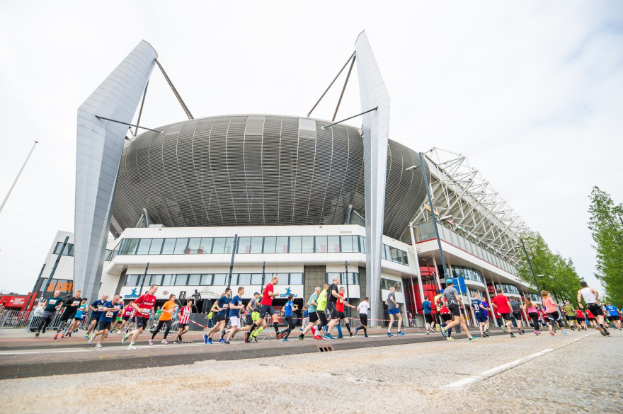 Rob Kaper running PSV Foundation Run 2019