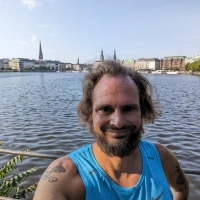Selfie of Rob Kaper at Training (Recovery Run) in Hamburg