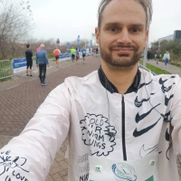 Selfie of Rob Kaper at Halve Marathon van Monster 2021