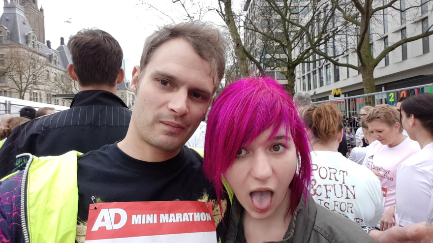 Selfie of Rob Kaper at Mini Marathon 2016