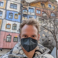 Selfie of Rob Kaper at Training (Fartlek Run) in Vienna