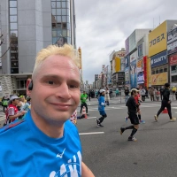 Selfie of Rob Kaper at Osaka Marathon 2025