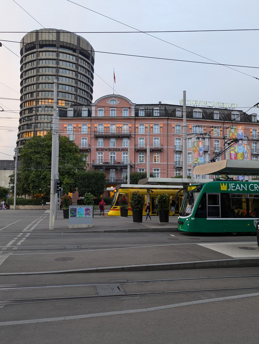 Training (Easy Run) in Basel scenery