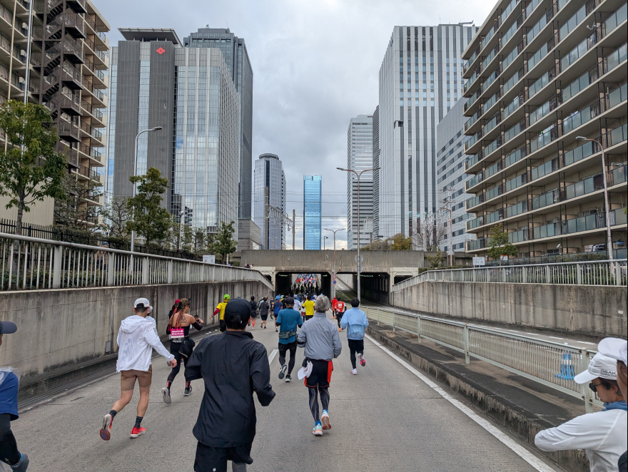 Osaka Marathon 2025 scenery