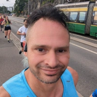 Selfie of Rob Kaper at Helsinki Half Marathon 2024