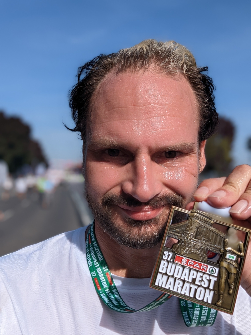 Selfie of Rob Kaper at Budapest Minimaraton 2022