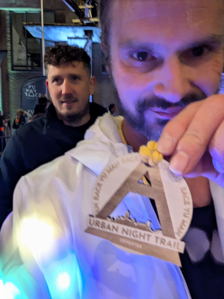 Selfie of Rob Kaper at Urban Night Trail Deventer 2024