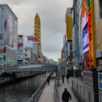 Training (Easy Run) in Osaka scenery